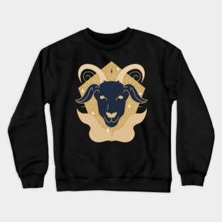 Capricorn Sea Goat (Gold) Crewneck Sweatshirt